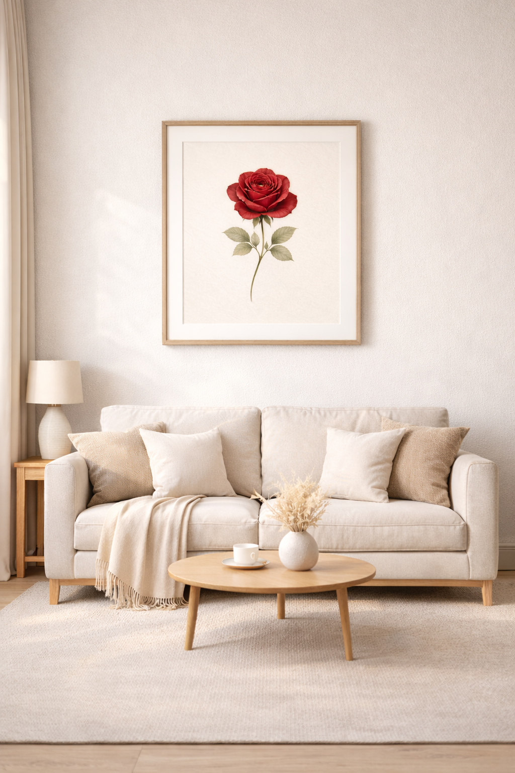 Premium Floral Wall Art – Zeitlose Blumenkunst in eleganten Farben
