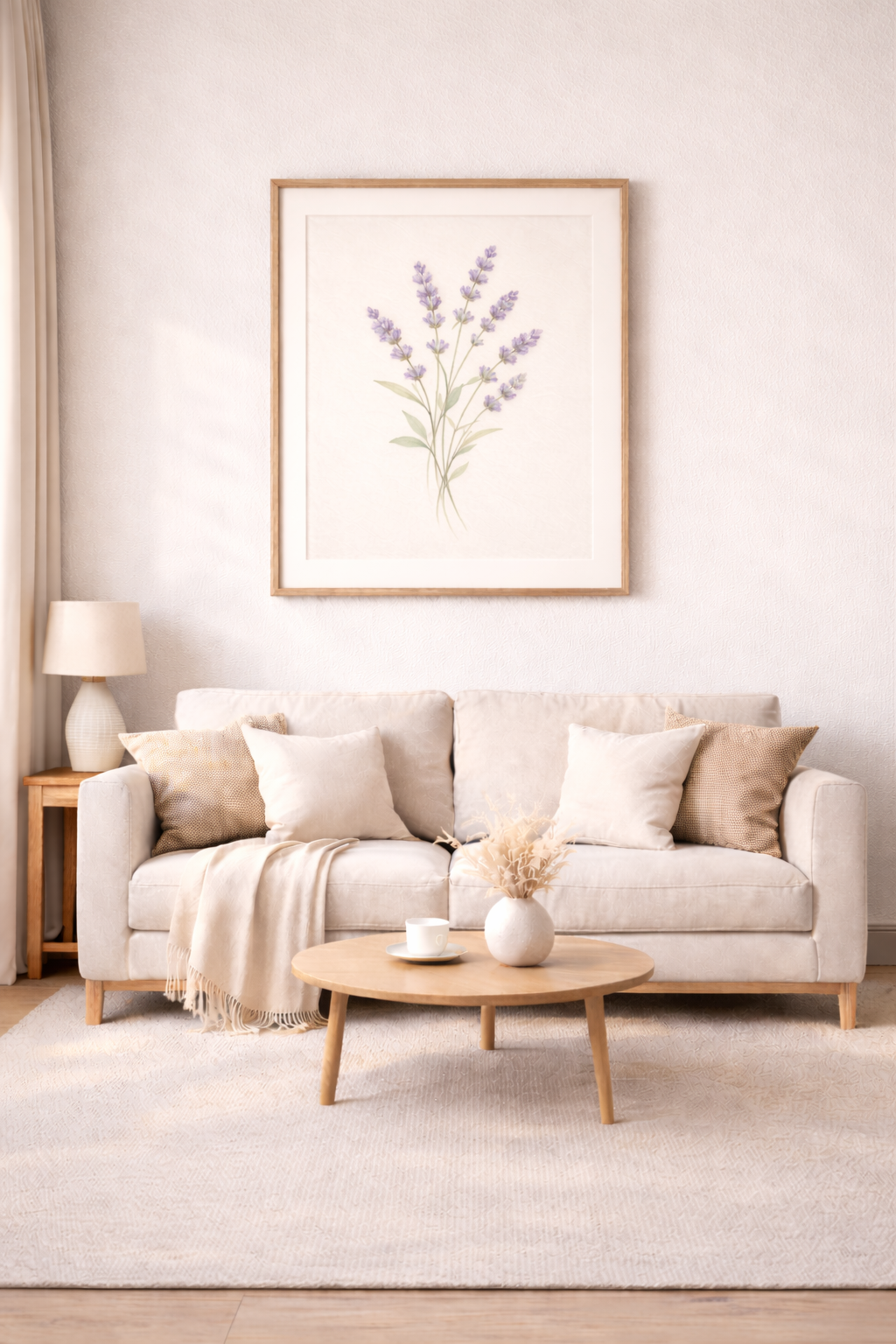 Premium Floral Wall Art – Zeitlose Blumenkunst in eleganten Farben