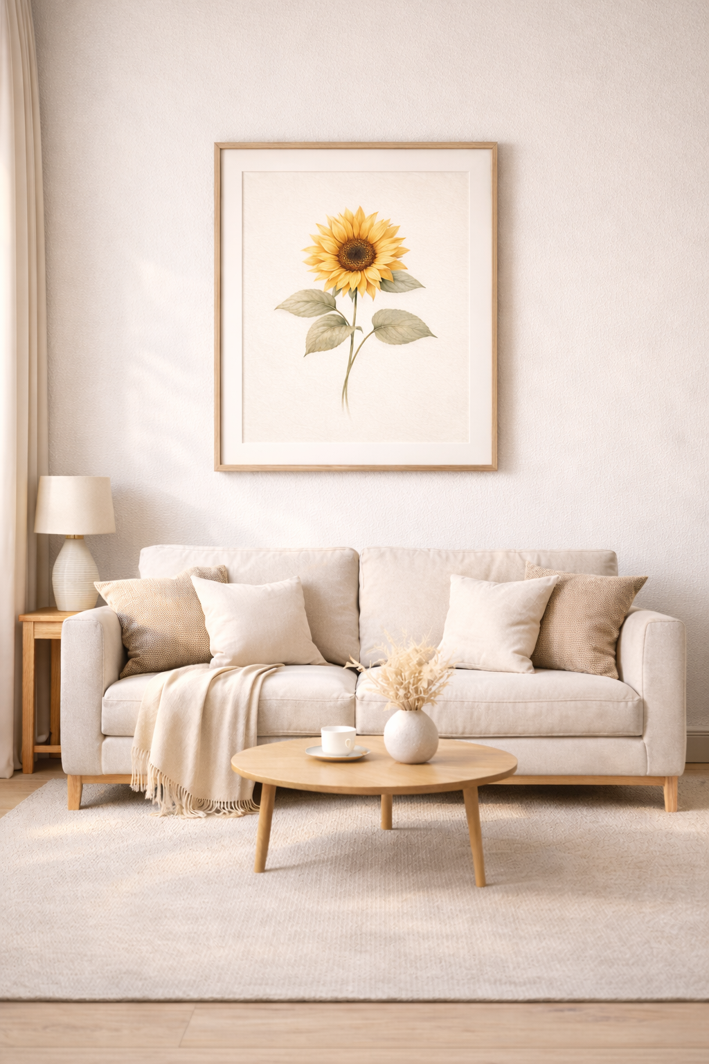 Premium Floral Wall Art – Zeitlose Blumenkunst in eleganten Farben