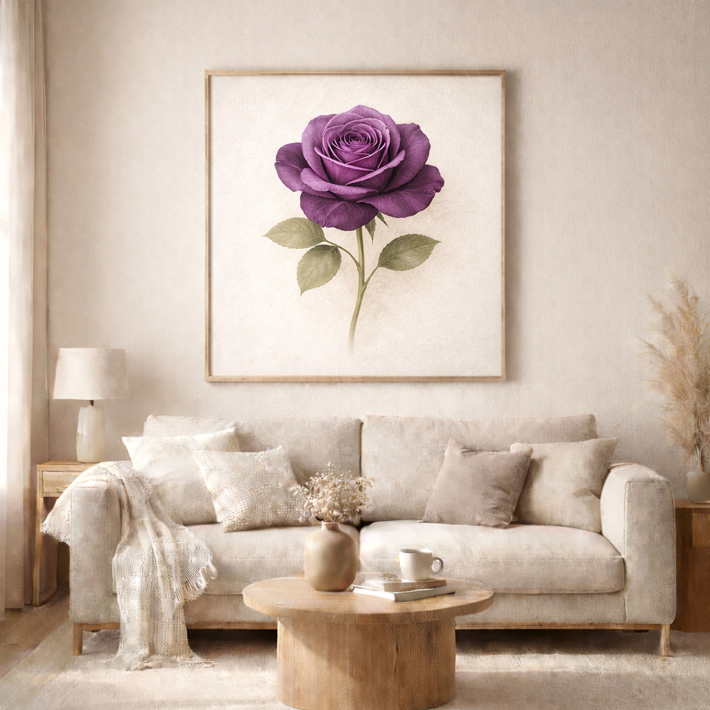 Premium Floral Wall Art – Zeitlose Blumenkunst in eleganten Farben