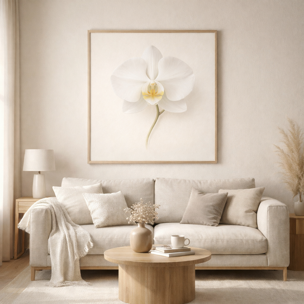 Premium Floral Wall Art – Zeitlose Blumenkunst in eleganten Farben