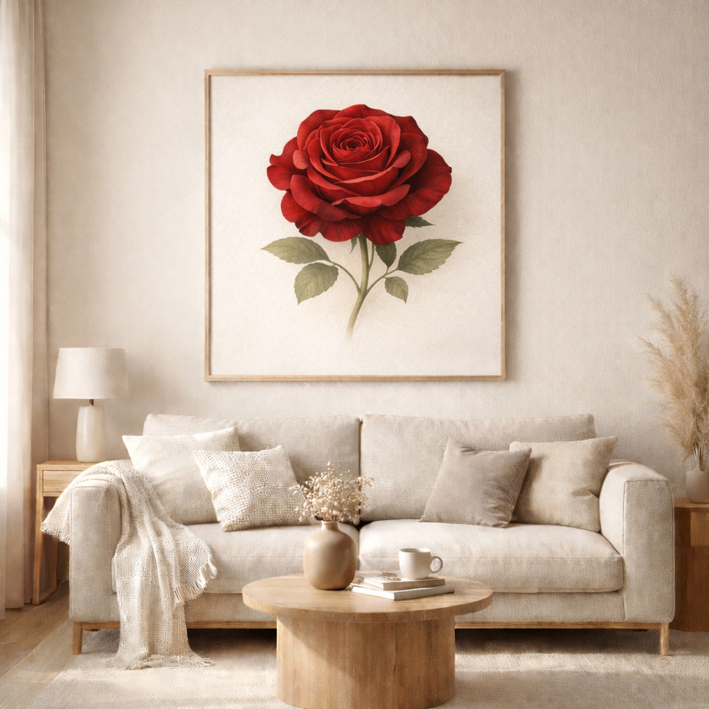 Premium Floral Wall Art – Zeitlose Blumenkunst in eleganten Farben
