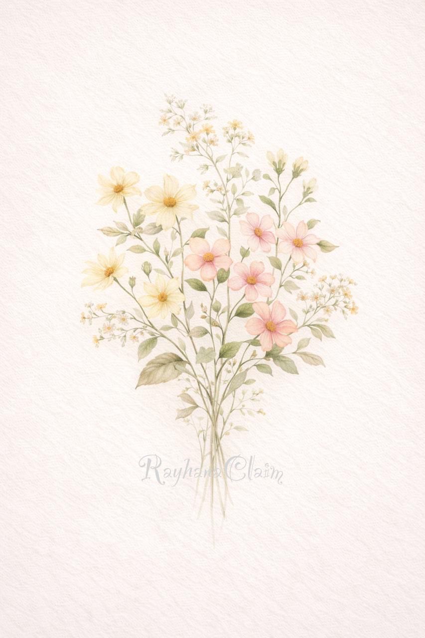 Premium Floral Wall Art – Zeitlose Blumenkunst in eleganten Farben